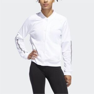 🦋NEE adidas White Bomber Jacket